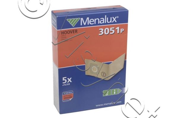 Menalux Original Staubsauger 5x Beutel + 1x Filter - 3051p - HOOVER U2462 | 9001961706