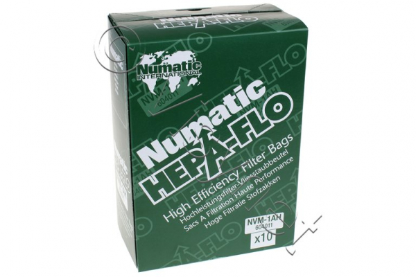10x Numatic Original Staubsaugerbeutel Hepa-Flo 6L - NVM1AH, NVM-1AH | 604011