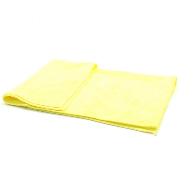 Premium Mikrofasertuch | 40 x 40 cm | Farbe: Gelb | Hohe Saugkraft und Reinigungskraft