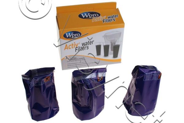 WPRO Original Wasserfilter-Set - 3 Stück - Wasserenthärter | 480181700938