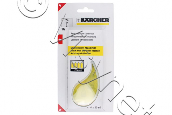 Original Kärcher Fensterreiniger Konzentrat Glasreinig 4 x 20 ml | 62953020