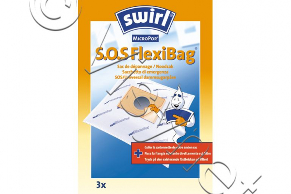 3x Swirl X001 Staubsaugerbeutel - SOS FlexiBag