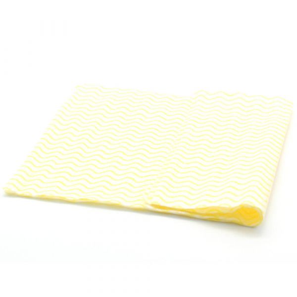 Wash Putztuch | Größe: 38x60 cm | Farbe: Gelb | 1/4-Falz | 5 Stück | saugstark | wieder verwendbar