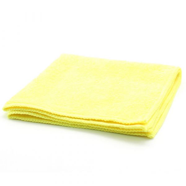 Mikrofasertuch | 32 x 32 cm | Farbe: Gelb | Hohe Saugkraft und Reinigungskraft | Reinigungstuch