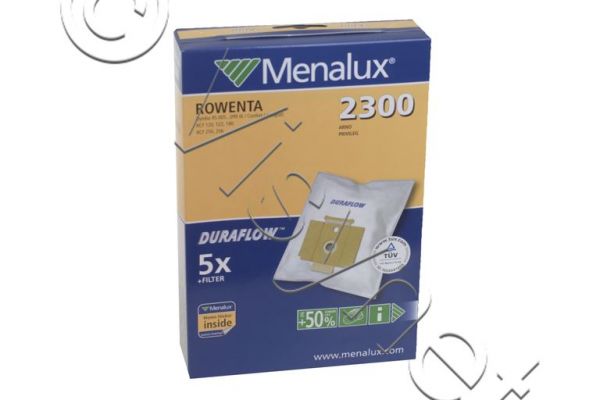 Menalux Original Staubsauger 5x Beutel + 1x Filter - 2300 - ROWENTA | 9001961292