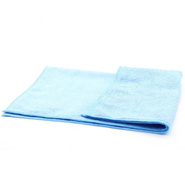 Premium Mikrofasertuch | 40 x 40 cm | Farbe: Blau | Hohe Saugkraft und Reinigungskraft
