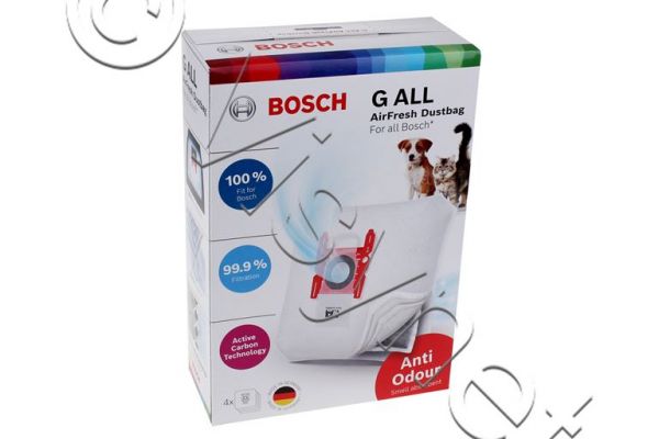 4x BOSCH Original Staubsaugerbeutel AIR FRESH - G ALL - Anti Odour | 17002915