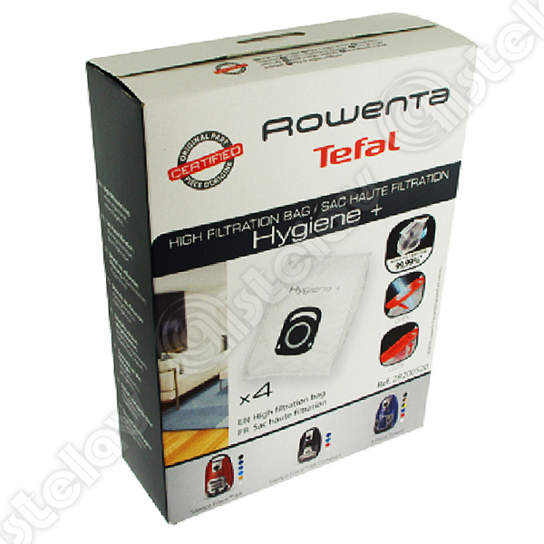 4x Rowenta ZR200520 Staubsaugerbeutel Hygiene+ | Hochfiltrationsbeutel